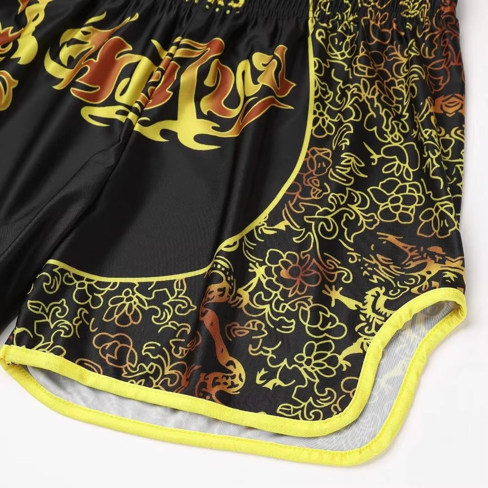 Men'S Boxers of Muay Thai Shorts Sports MMA Fighting Training Short Pants