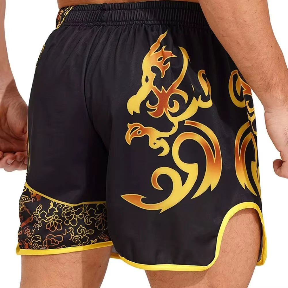 Men'S Boxers of Muay Thai Shorts Sports MMA Fighting Training Short Pants