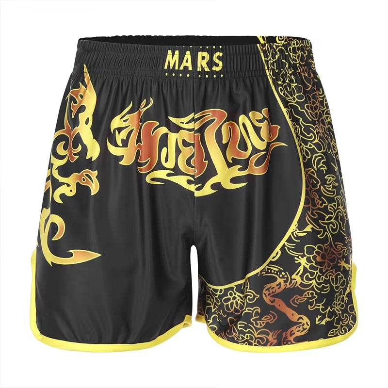 Men'S Boxers of Muay Thai Shorts Sports MMA Fighting Training Short Pants